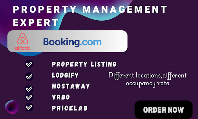 Gig Preview - Setup manage and list properties on  guesty vrbo airbnb lodgify hostaway