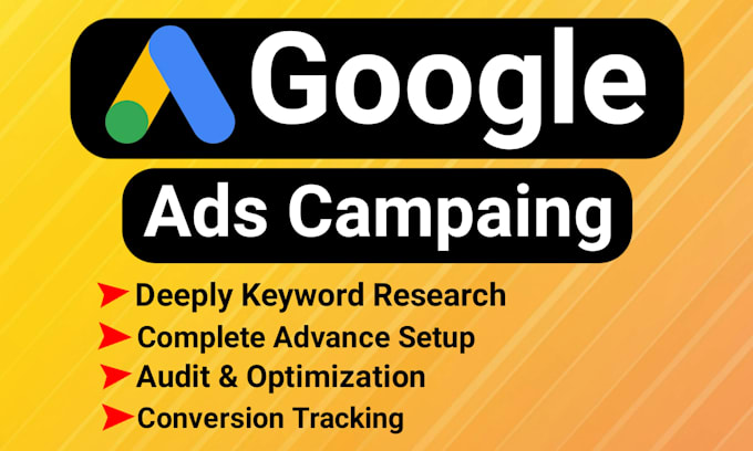 Gig Preview - Setup and manage your google ads adwords PPC campaign