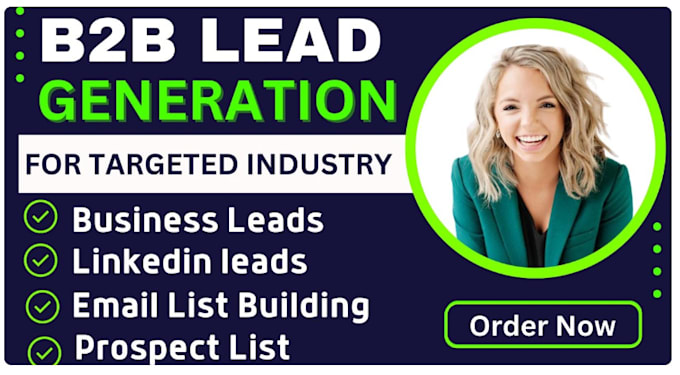 Gig Preview - 900kb2b lead generation, linkedin business leads, prospect email and lead lists