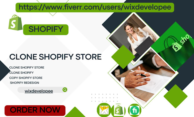 Gig Preview - Clone shopify copy shopify store duplicate shopifyclone shopify store