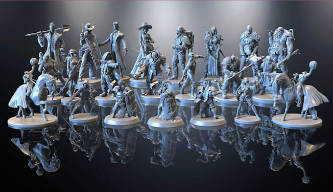 Gig Preview - Create 3d warhammer 40k miniature action figure modeling sculpting for printing