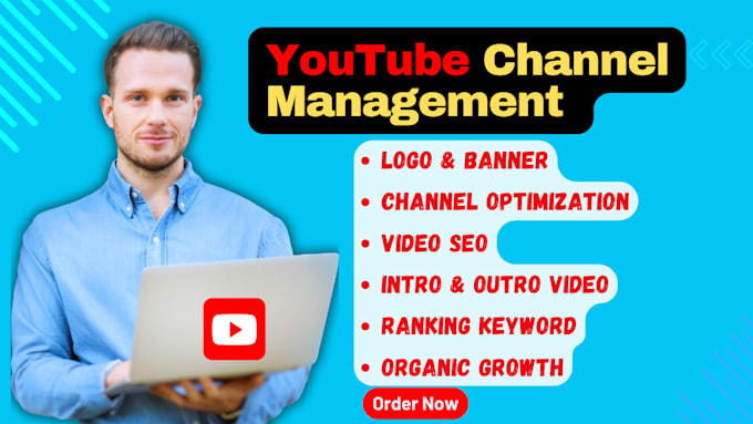 Gig Preview - Serve as your youtube channel manager and SEO specialist