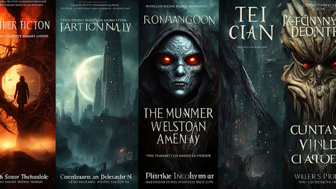 Gig Preview - Design fantasy, romance and sci fi book covers illustration