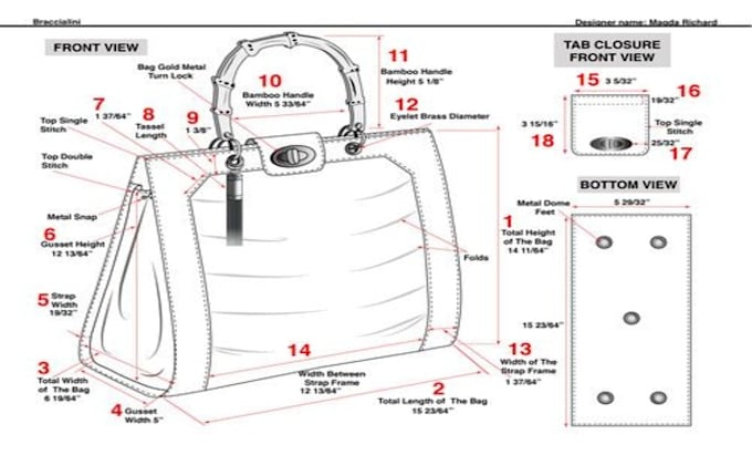 Gig Preview - Design your backpack, handbag, bag, wallet, and luggage, and make a tech pack