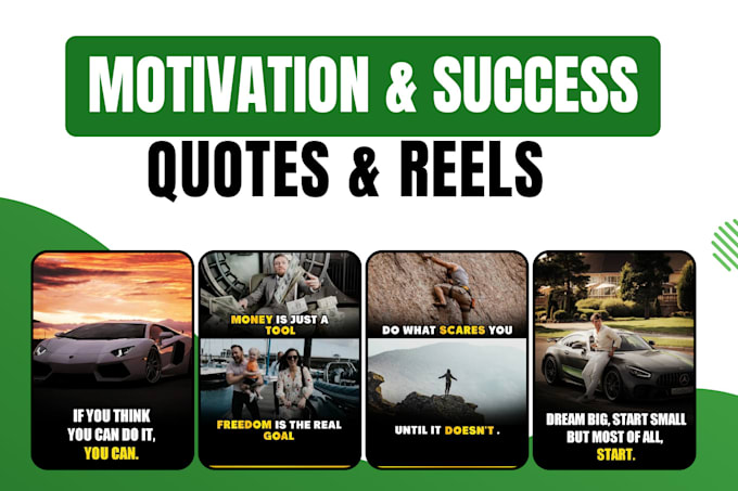 Gig Preview - Design motivational and success quotes