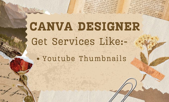 Gig Preview - Design attractive you tube thumbnail using canva