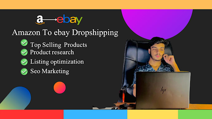 Gig Preview - Do amazon to ebay dropshipping and ebay seo listing