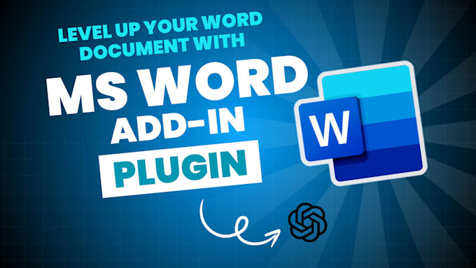 Gig Preview - Develop ms word office addin plugin with office js for web and desktop