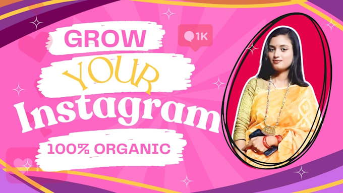 Gig Preview - Organically grow your instagram with real engagement