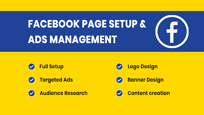 Gig Preview - Set up facebook business page and manage ads campaign