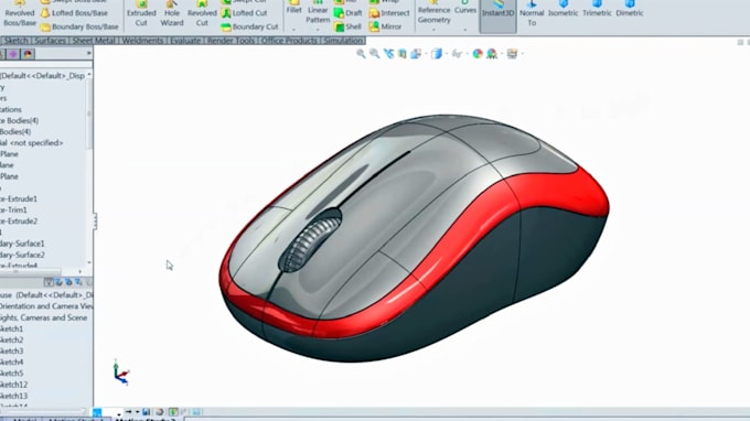 Gig Preview - Design 2d and 3d models in solidworks