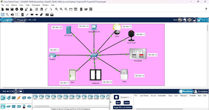 Gig Preview - Do packet tracer planning and IP subnetting tasks