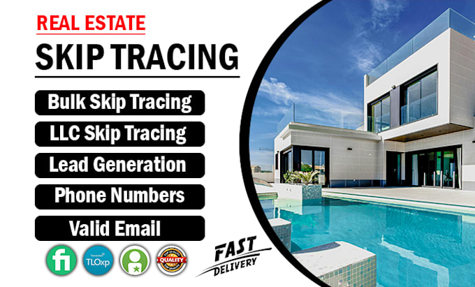 Gig Preview - Do real estate skip tracing , bulk skip tracing and lead generation