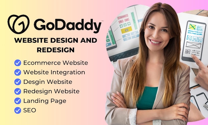 Gig Preview - Design or redesign your godaddy website