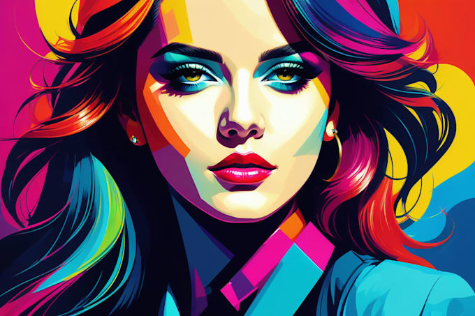 Gig Preview - Make awesome wpap pop art potrait