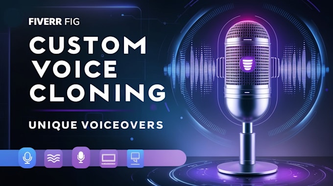 Gig Preview - Create a custom voice clone for your personalized voiceovers