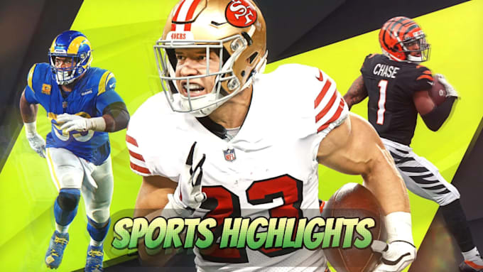 Gig Preview - Edit sports highlights video of nba nfl and all others sports highlights