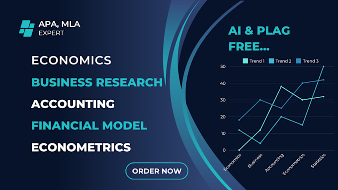 Gig Preview - Do financial model, econometrics, economics and accounting