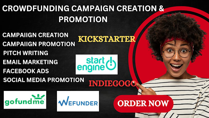 Bestseller - create and promote your kickstarter gofundme indiegogo fundraising successfull