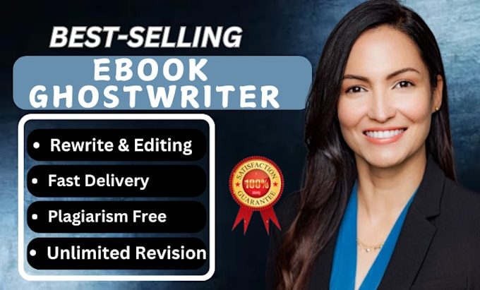 Gig Preview - Be your ebook writer, ebook ghostwriter, rewrite, amazon kdp, non fiction book