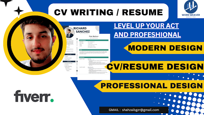 Gig Preview - Do professional resume and CV for your job