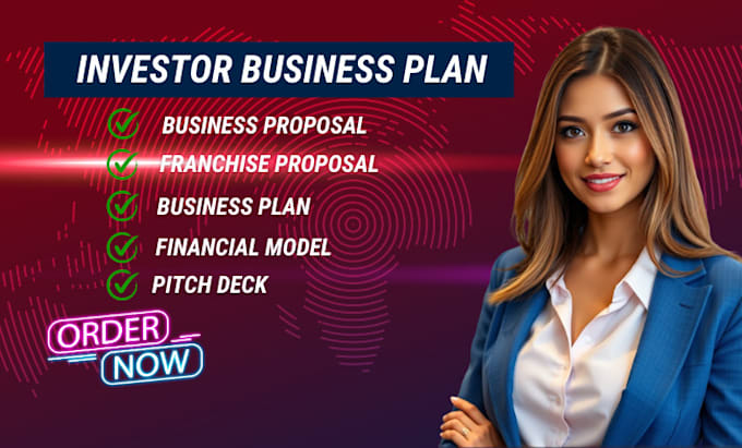 Gig Preview - Prepare an investor ready business plan, startups, financial plan, nonprofit