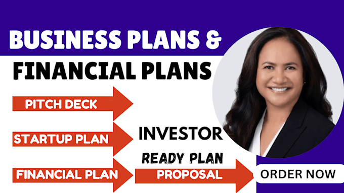 Gig Preview - Develop a complete business plan, proposal, financial plan and pitch deck