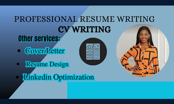 Gig Preview - Write professional resume writing editing, cv writing and cover letter