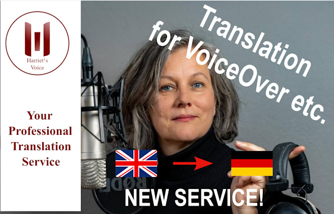 Gig Preview - Translate english into german for a high quality voiceover and more