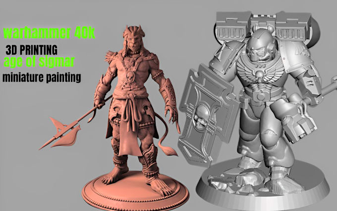 Gig Preview - Sculpt warhammer 40k miniature painting tabletop dnd sculpure character modeling