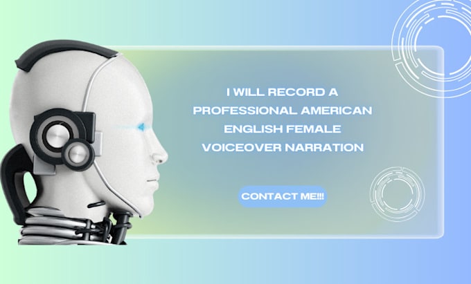 Gig Preview - Record a professional american english female voiceover narration