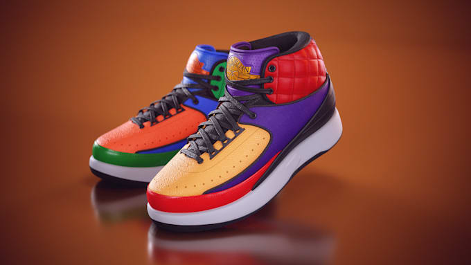 Gig Preview - Create 3d cgi sneakers suitable for manufacture and industrial uses