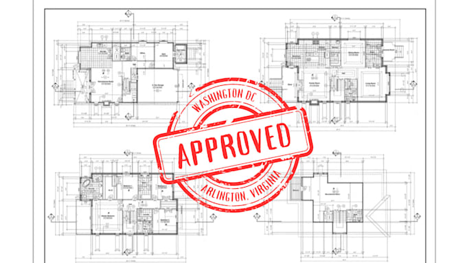 Gig Preview - Design architectural blueprint, site, elevation plan deck, mep for city permit