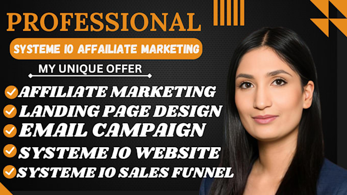 Gig Preview - Do systeme io affiliate marketing, systeme io sales funnel, systeme io marketing