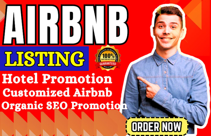 Gig Preview - Do organic airbnb promotion, airbnb listing, vrbo and hotel booking