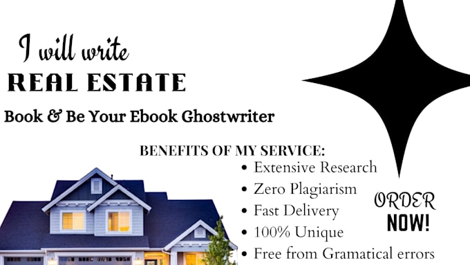 Gig Preview - Ghostwrite real estate ebook, airbnb ebook, personal financial book and ebook