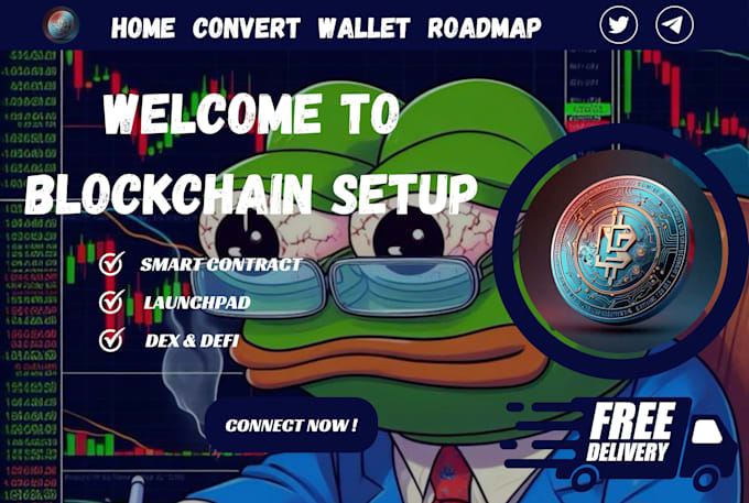 Gig Preview - Crypto website, meme coin website, pepe website, token website, crypto page