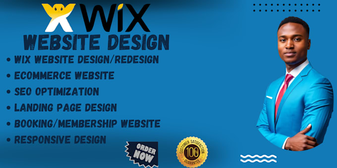 Gig Preview - Build wix website design, redesign wix website, redesign wix website development