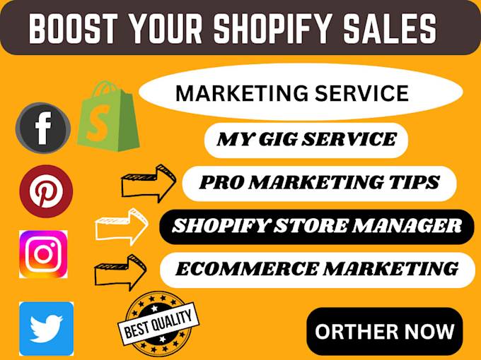 Gig Preview - Do skyrocket your shopify sales with proven e commerce marketing strategies