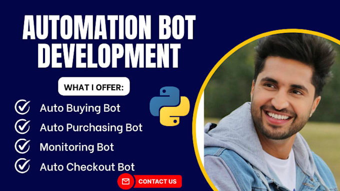 Gig Preview - Develop auto checkout bot auto buying bot monitor bot auto purchase bot shop bot