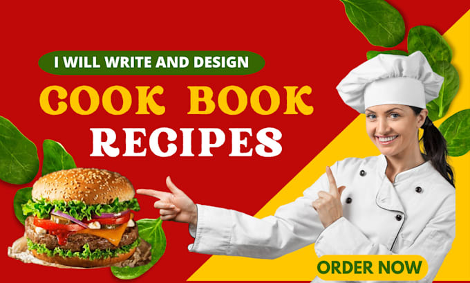 Gig Preview - Write and design recipes, cookbook, cook book, recipe book, meal plan and ebook