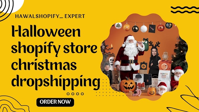 Bestseller - design halloween shopify store christmas dropshipping santa claus merry holiday