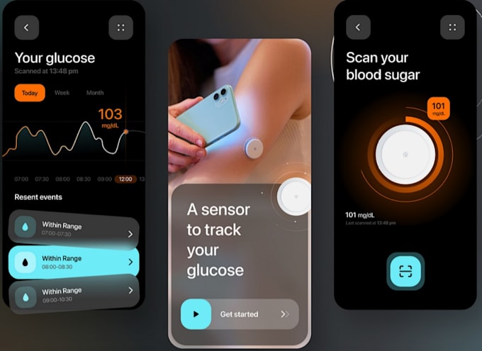 Gig Preview - Develop diabetes tracker app, blood sugar monitoring app, glucose monitoring app