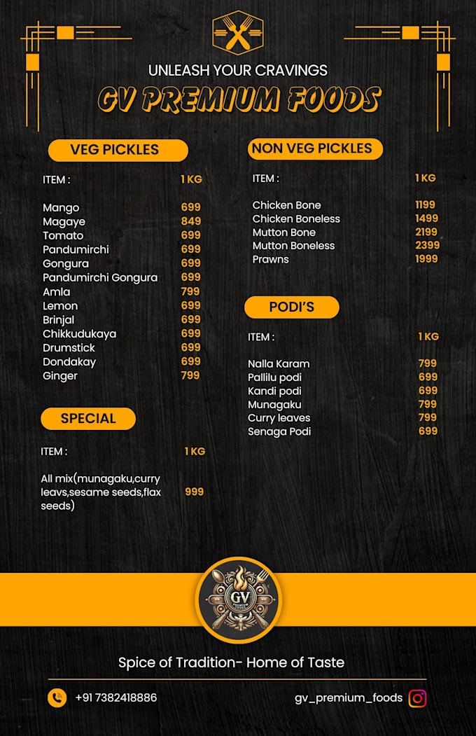 Bestseller - food menu posters at best with lowest prices