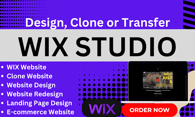 Gig Preview - Transfer or design wix studio website using wix studio