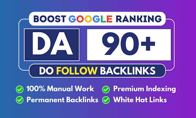 Gig Preview - Make high authority SEO dofollow high da backlinks with white hat link building