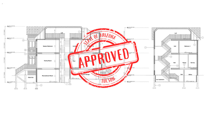 Gig Preview - Draw city permit blueprint, deck, house plan elevation, site plan, adu architect