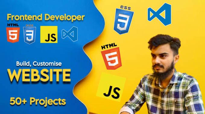 Gig Preview - Be front end developer, web development, build website, create website for you