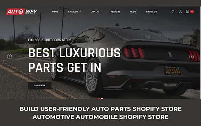 Gig Preview - Design auto part shopify store automotive store automobile dropshipping store