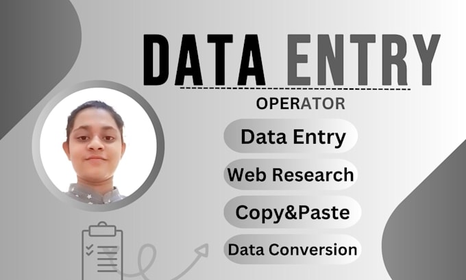 Gig Preview - Be your data entry operator